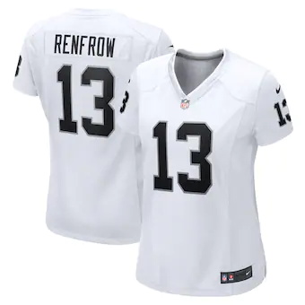 womens nike hunter renfrow white las vegas raiders game pla